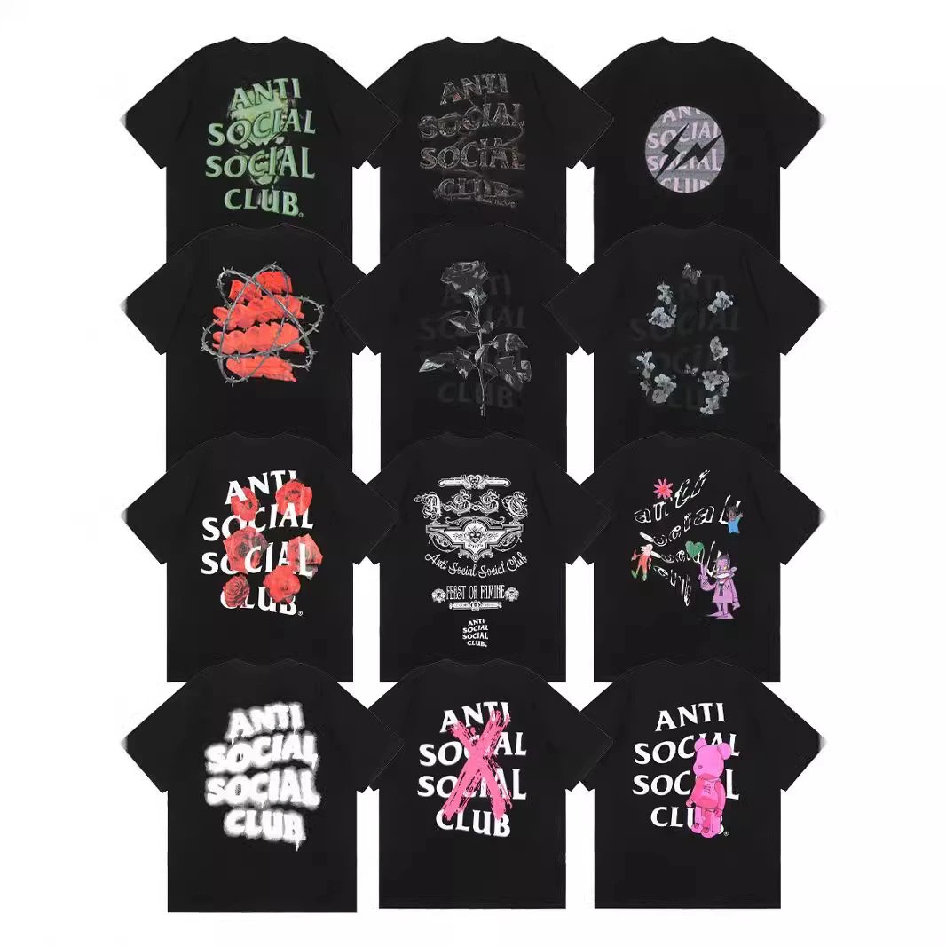 Spring and summer new style letter printed round neck pullover short-sleeved T-shirts for men and women couples  