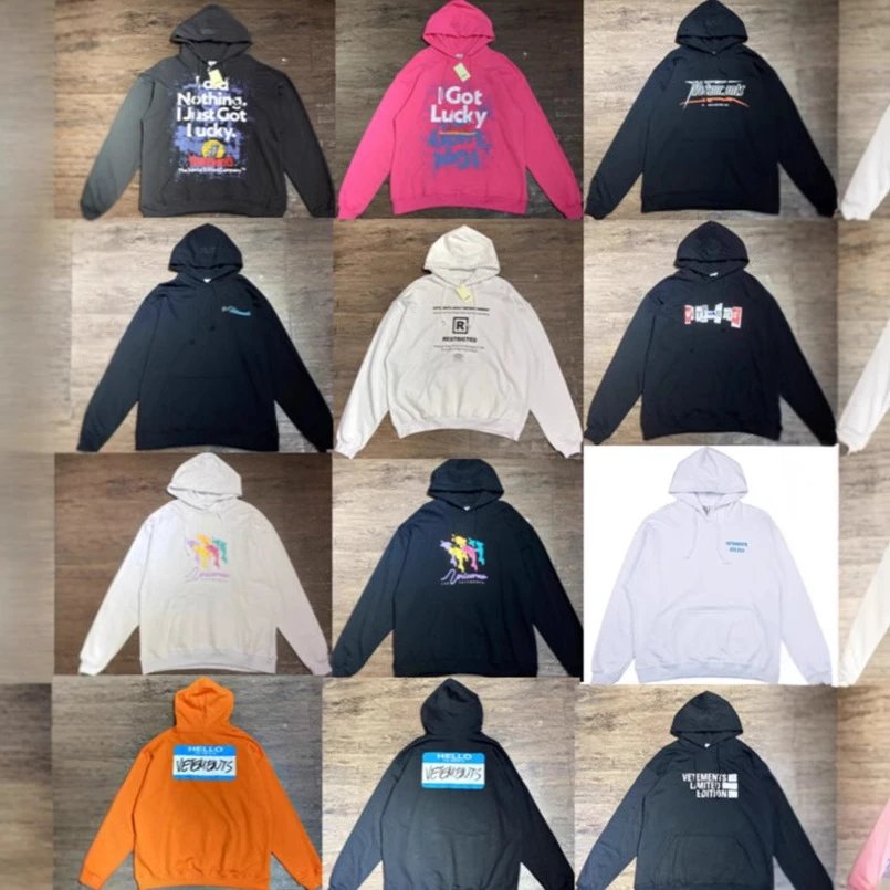 European and American letter printing embroidery high street men's and women's loose casual hoodies sweatshirts  